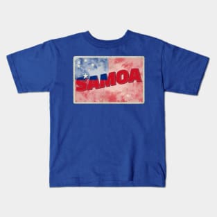 Samoa Vintage style retro souvenir Kids T-Shirt